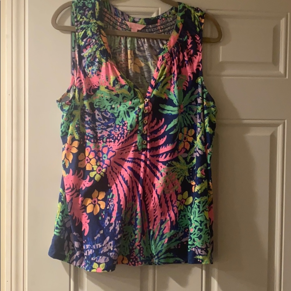Lilly Pulitzer Essie Top EUC XL